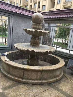 廣場(chǎng)石雕噴泉 石材水景噴泉在庭院景觀中的藝術(shù)魅力